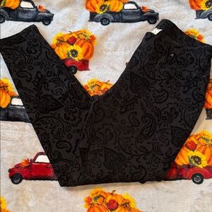 Faded Glory Black Paisley Jeggings